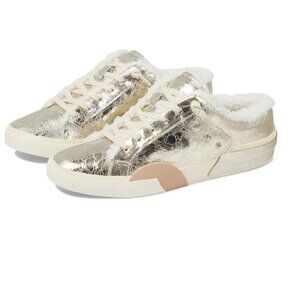 NEW DOLCE VITA Leather Zantel Sneakers in platinum for women 725 3m7